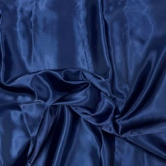 Navy Blue Colour Acetate Satin Fabric