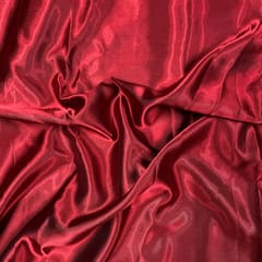 Maroon Colour Acetate Satin Fabric