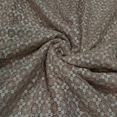 Gold Colour Cut Work Lace Fabric