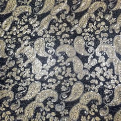 Silver Colour Imported Sequins Fabric