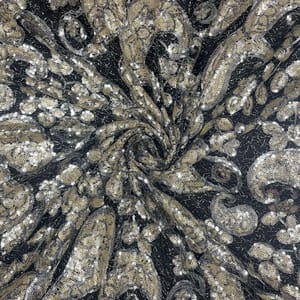 Silver Colour Imported Sequins Fabric