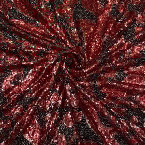 Maroon Colour Imported Sequins Fabric