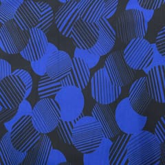 Blue and Black Colour Lycra Fabric