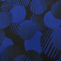 Blue and Black Colour Lycra Fabric
