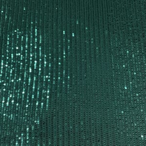 Green Colour Lycra Net Sequins Embroidered Fabric