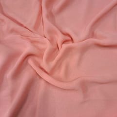Peach Colour Georgette Fabric