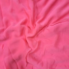 Rose Pink Colour Georgette Fabric (N129)