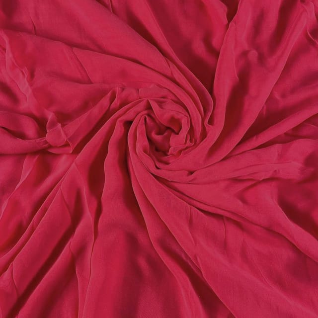 Red Colour Georgette Fabric