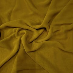 Mustard Colour Georgette Fabric