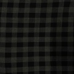 Black Colour Yarn Dyed Cotton Fabric