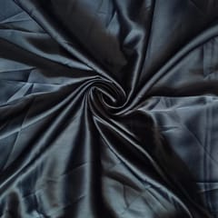 Navy Blue Colour Poly Satin Fabric (N266)