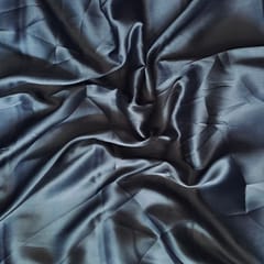 Navy Blue Colour Poly Satin Fabric (N266)