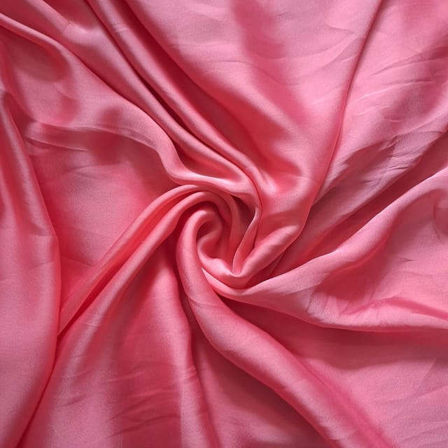 Peach Colour Poly Satin Fabric (N127)