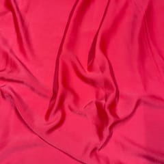 Coral Colour Milano Satin Fabric