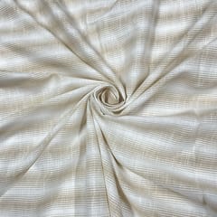 Cream Colour Yarn Dyed Cotton Fabric