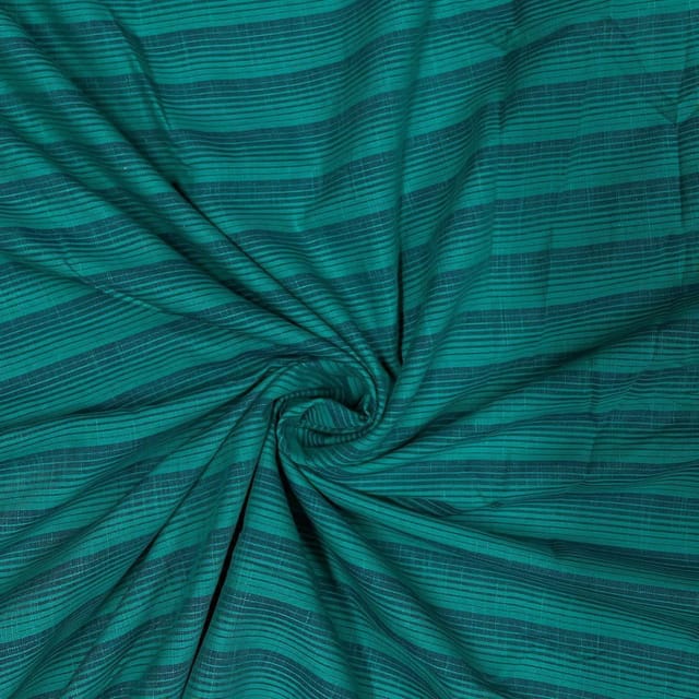 Rama Green Colour Yarn Dyed Cotton Fabric