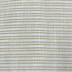 Cream Colour Yarn Dyed Cotton Fabric
