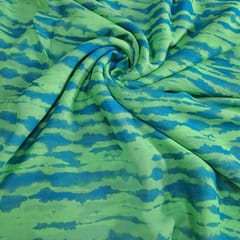 Blue Colour Boashan Georgette Printed Fabric