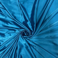 Turquoise Blue Colour Luxury Satin Fabric (N187)