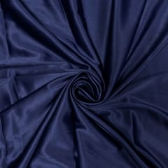 Navy Blue Colour Luxury Satin Fabric (N54D)