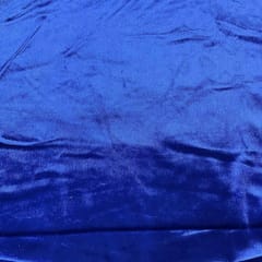 Royal Blue Colour Lycra Velvet Fabric