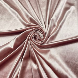 Onion Pink Colour Lycra Velvet Fabric