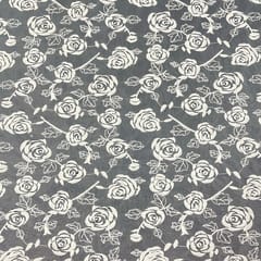 White Colour Net Embroidered Fabric