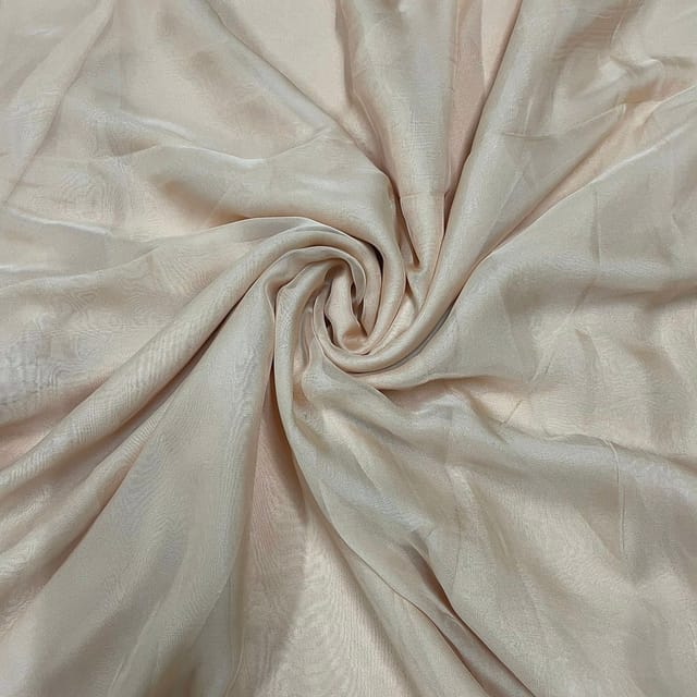 Peach Colour Flat Chiffon Fabric