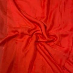 Coral Colour Flat Chiffon Fabric