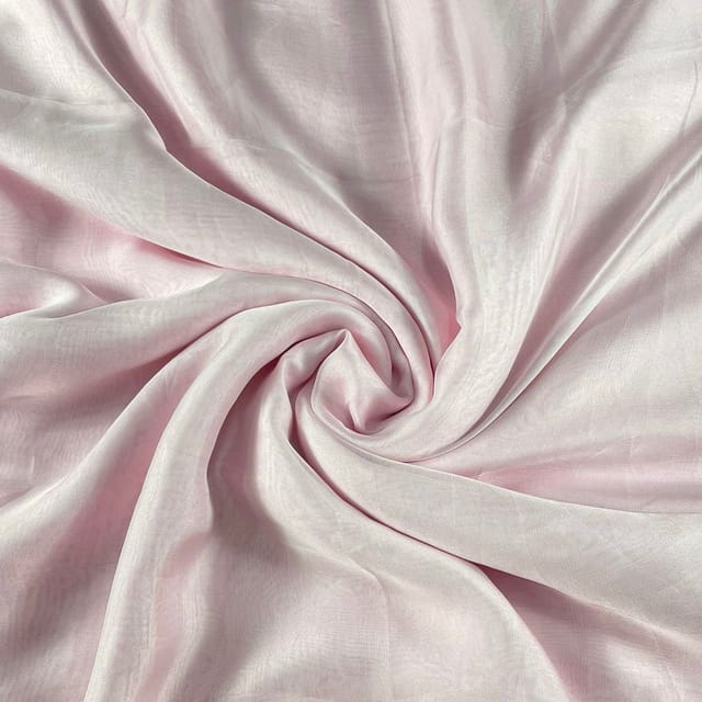 Baby Pink Colour Flat Chiffon Fabric (N215LL)