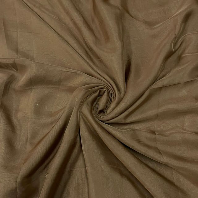 Brown Colour Flat Chiffon Fabric (N108D)