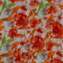 Multi Colour Viscose Cotton Dobby Printed Fabric