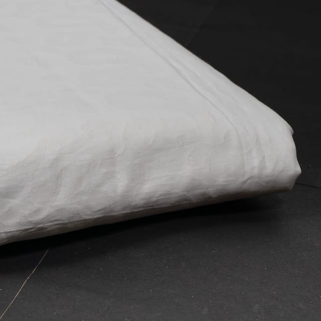 White Dyeable Cotton Dobby Fabric