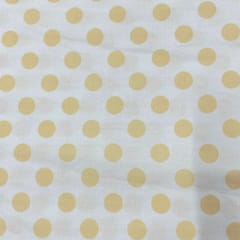 Cream Colour Japanese Cotton Printed Fabric