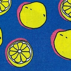 Blue Colour Rayon Printed Fabric