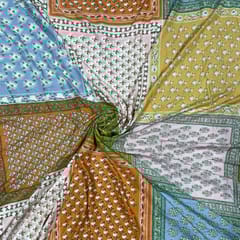 Multi Colour Rayon Printed Fabric