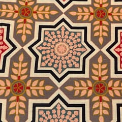 Multi Colour Pure Matka Silk Printed Fabric