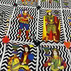 Multi Colour Crepe Printed Fabric