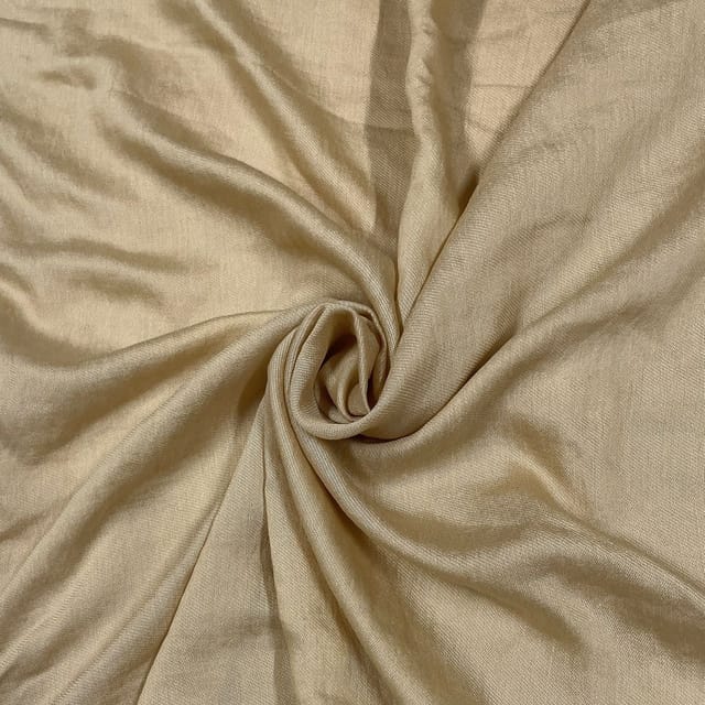 Beige Colour Twill Georgette Fabric