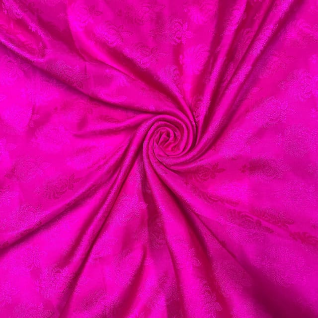 Pink Colour Pure Tanschui Silk Fabric