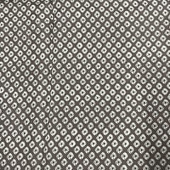 Light Brown Colour Pure Habutai Silk Printed Fabric