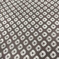 Light Brown Colour Pure Habutai Silk Printed Fabric