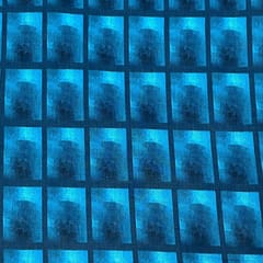 Blue Colour Cotton Silk Printed Fabric