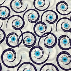 Multi Colour Cotton Silk Printed Fabric