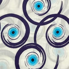 Multi Colour Cotton Silk Printed Fabric