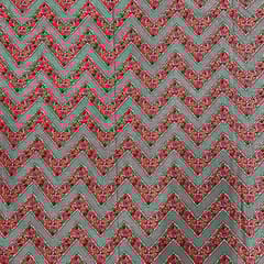 Sea Green Colour Cotton Cambric Printed Fabric