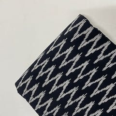 Black Colour Cotton Cambric Printed Fabric