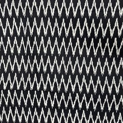 Black Colour Cotton Cambric Printed Fabric