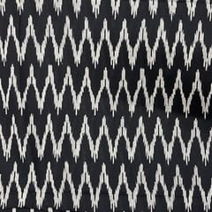 Black Colour Cotton Cambric Printed Fabric