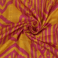 Multi Colour Viscose Cotton Dobby Digital Printed Fabric